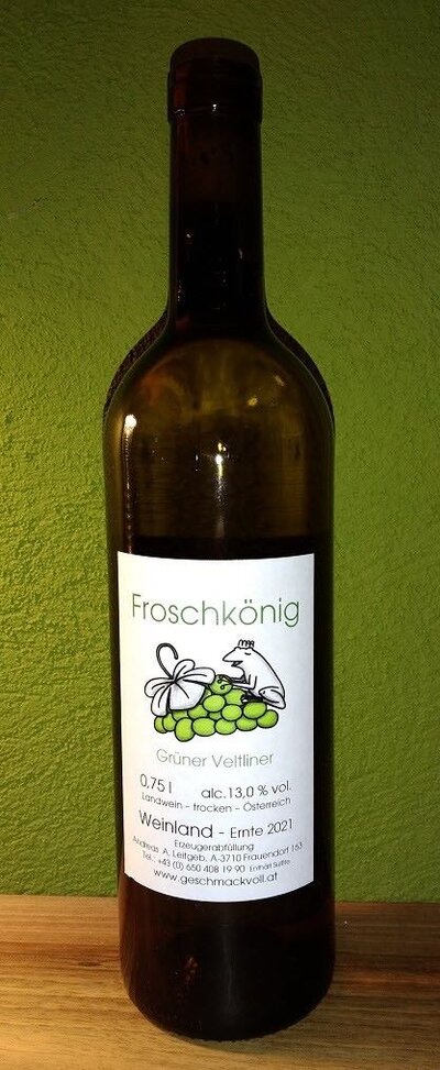 Grüner Veltliner -Froschkönig - Leitgeb Andi