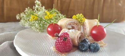 Lustige Palatschinkenschnecken süß & salzig