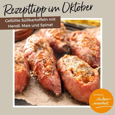 Gefüllte Süßkartoffeln