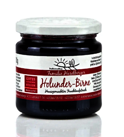 Holunder-Birne Fruchtaufstrich