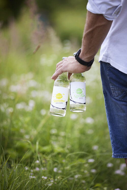 Spritzer weiß und Sommerfrische