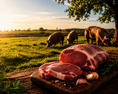 Frischfleisch (Freilandschwein) auf Vorbestellung