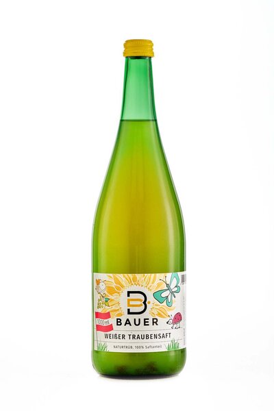 weißer Traubensaft, naturtrüb