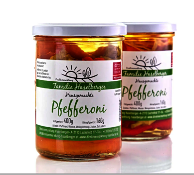 Eingelegte Pfefferoni