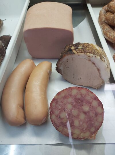 Leberkäse, Knacker, Käsewurst , Kümmelbraten 