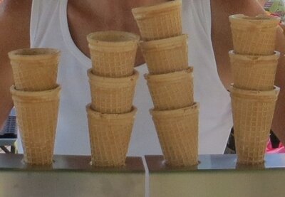 Eis, Bio-Sorbet aus Früchten der Saison