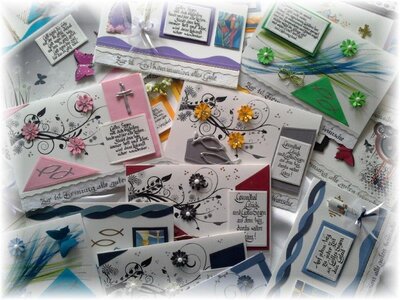 Handgefertigte Glückwunschkarten