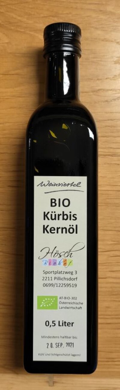 Bio Kürbiskernöl_Biohof Hösch/Alexander Hösch