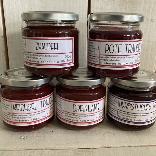 Fruchtaufstriche rund um die Traube
