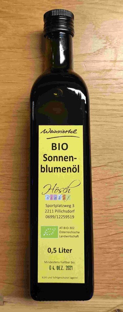 Weinviertler BIO Sonneblumenöl