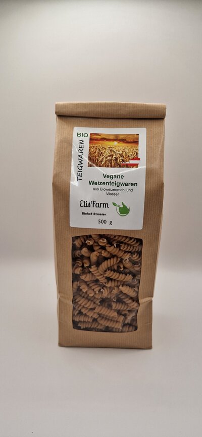 Vegane BIO-Teigware SPIRALE (BIO-Weizen)