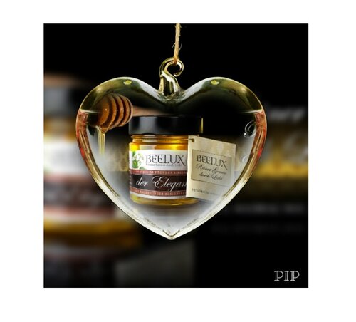 Honig mit Herz von den BeeLux-Bienen