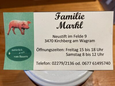 Ab Hof Verkauf Familie Markl