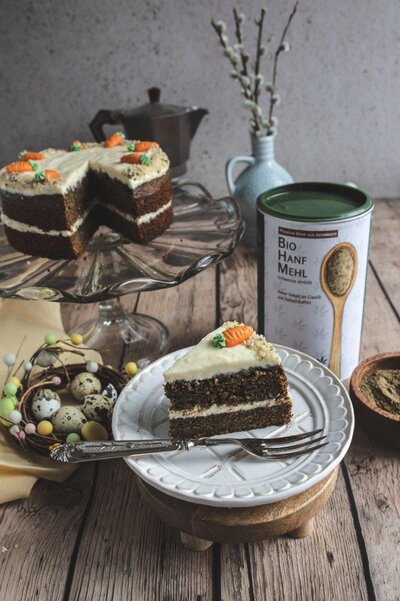 Hanfkarottenkuchen