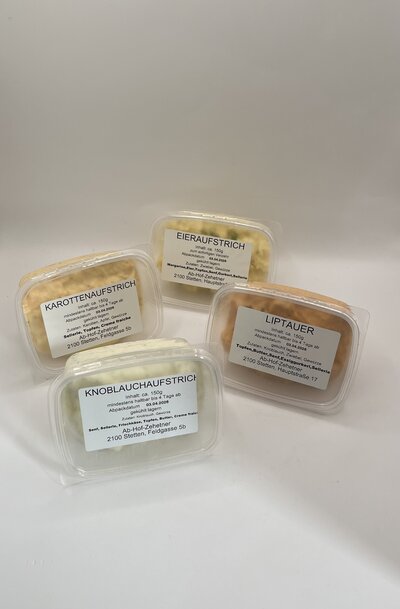 verschiedene Aufstriche