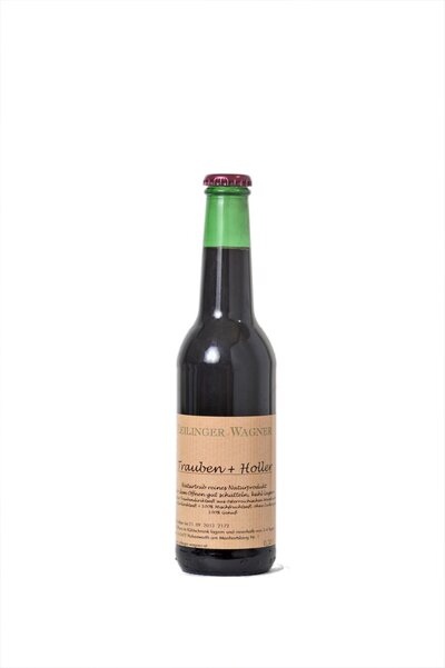 Trauben-Hollersaft rot - naturtrüb