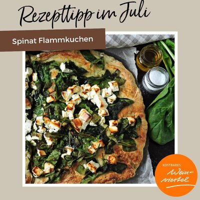 Spinat-Flammkuchen