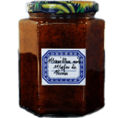 Marillenmarmelade mit Graumohn und Rum