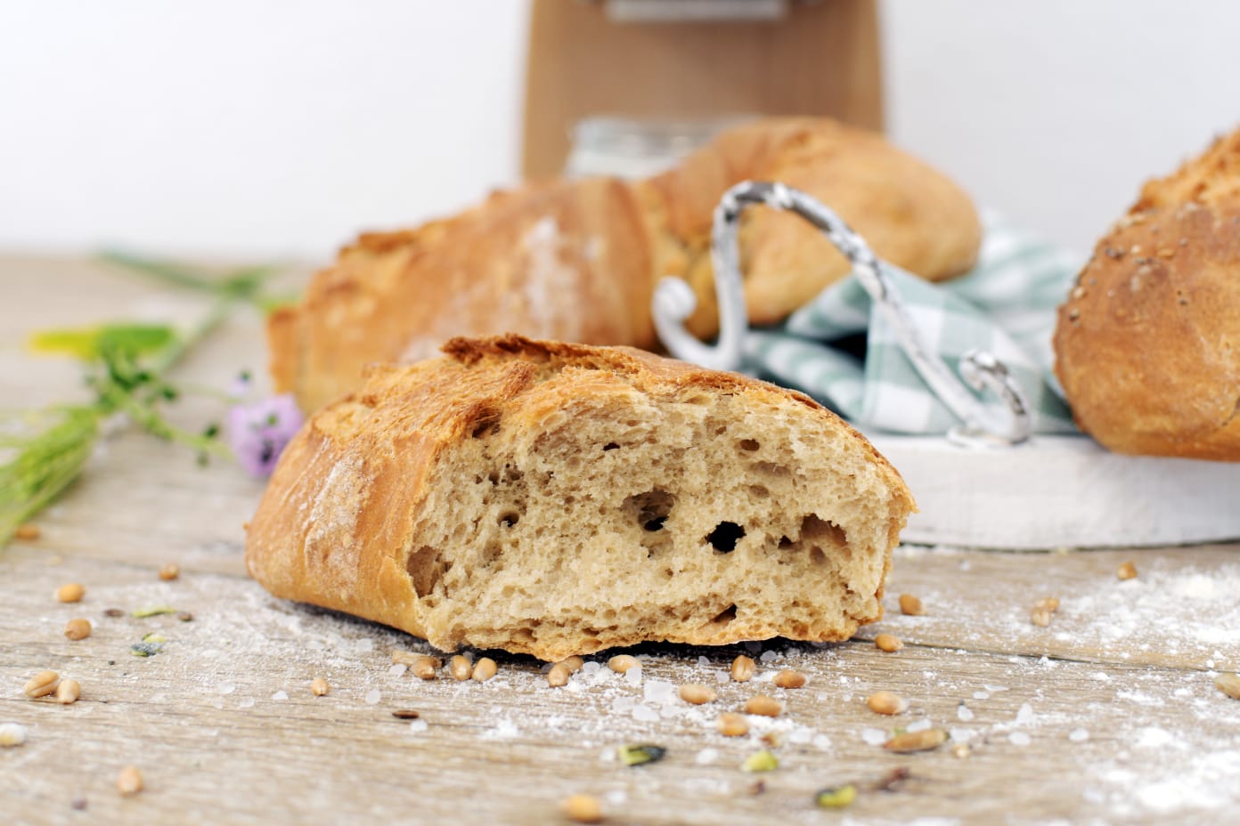 Brot aufgeschnitten