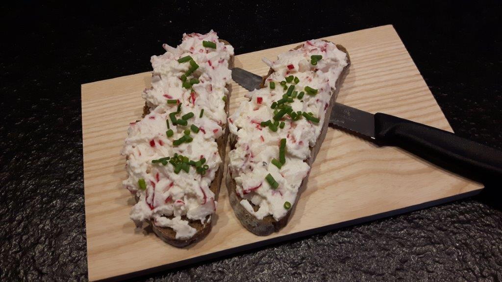 Radieschenaufstrichbrot Radieschenaufstrichbrot